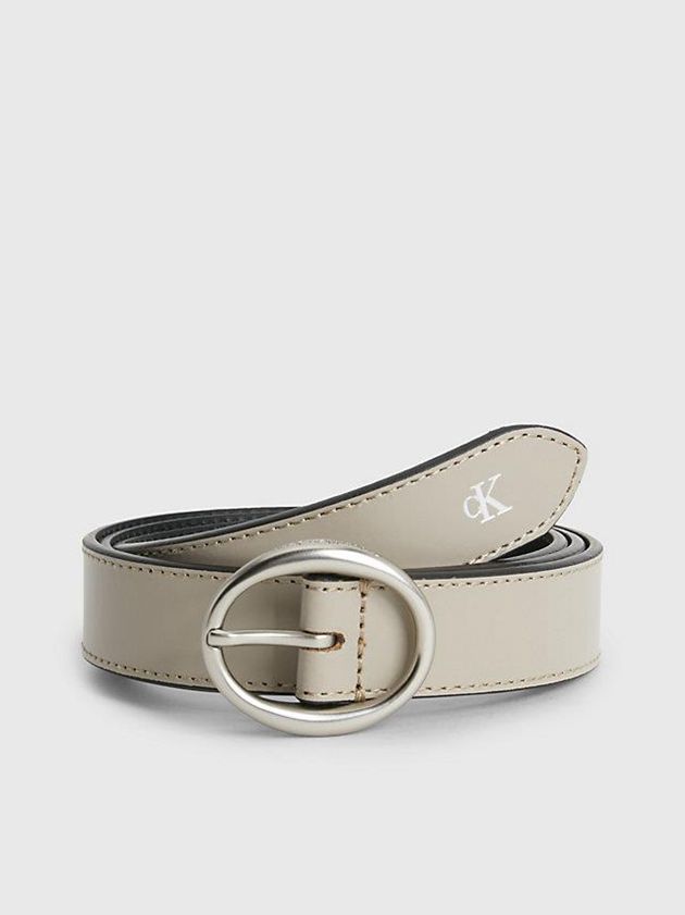 Calvin Klein USA Leather Womens Belt Grey 0326951-LI